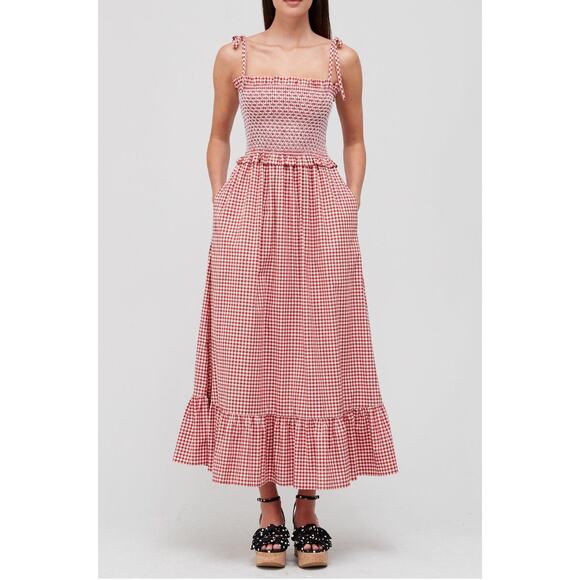 kate spade Dresses & Skirts - Kate Spade Gingham Midi Dress size L large